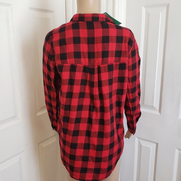 Red Plaid Button Down Shirt - Picture 10 of 16